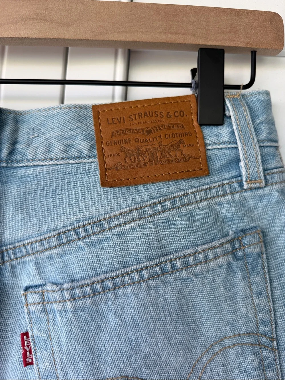 Levi's Light Blue Denim Jean Shorts